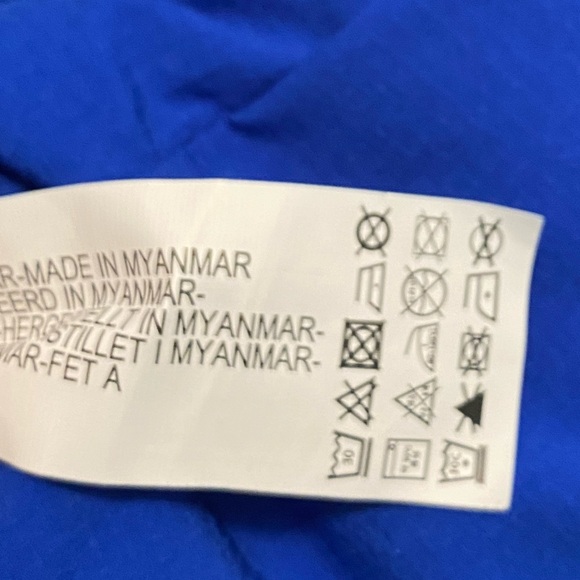 NWT Zara Colourblock Bright Blue and Black Hooded Zip Puffer Vest Size 11-12 - Picture 10 of 11